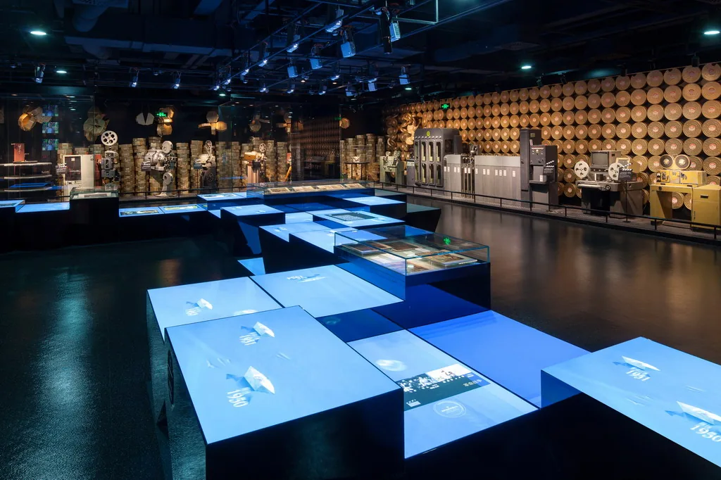 River of Light installation at Shanghai Film Museum