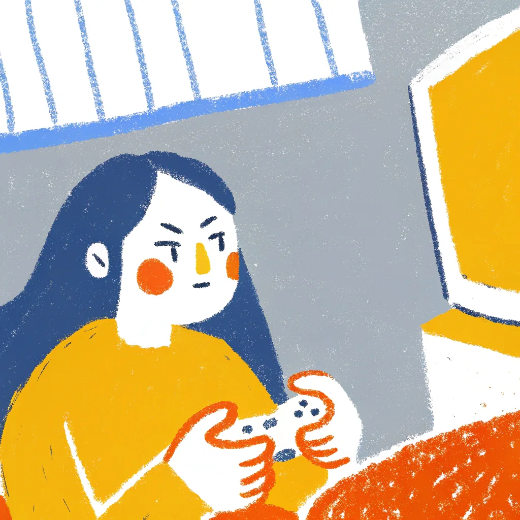 Playing video games